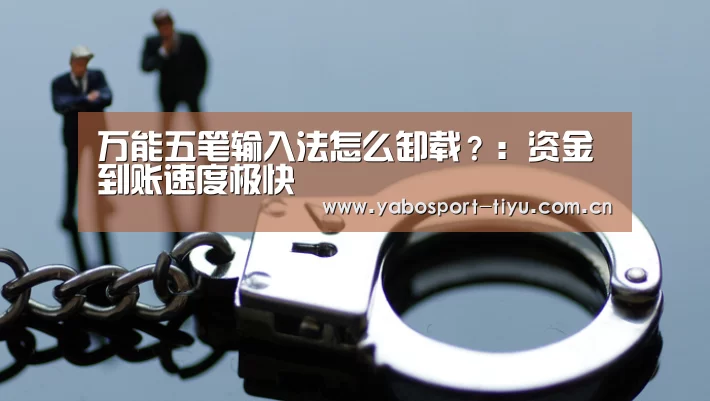 万能五笔输入法怎么卸载?:资金到账速度极快(图2) 亚博官网